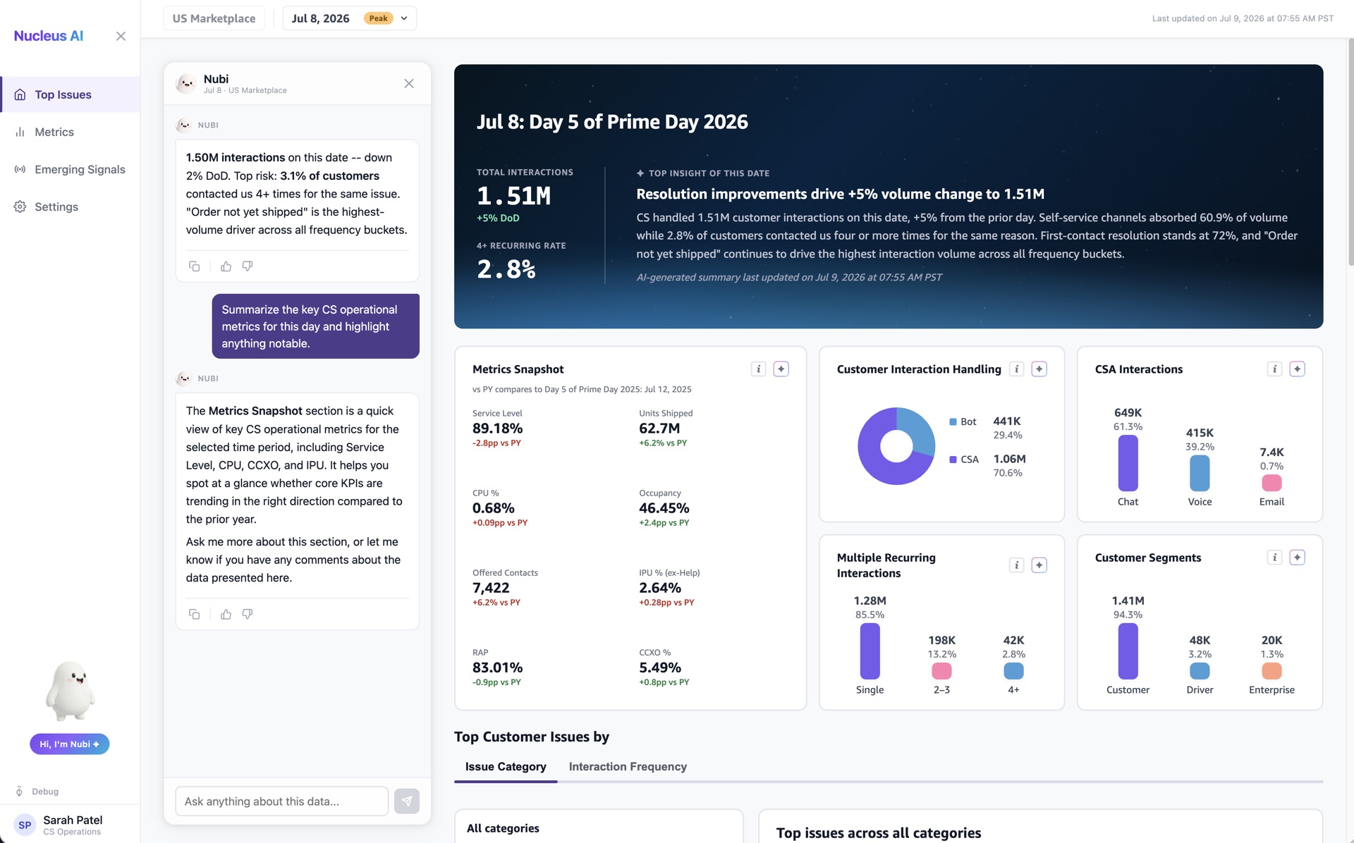 Nucleus AI screen 1