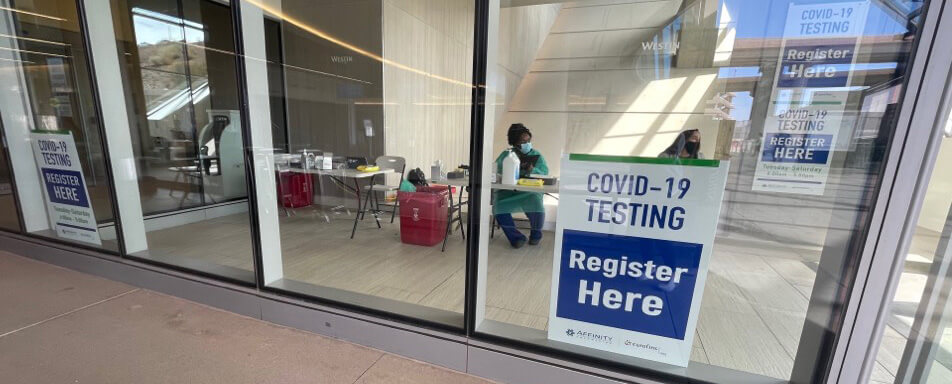 Live mobile clinic in the field