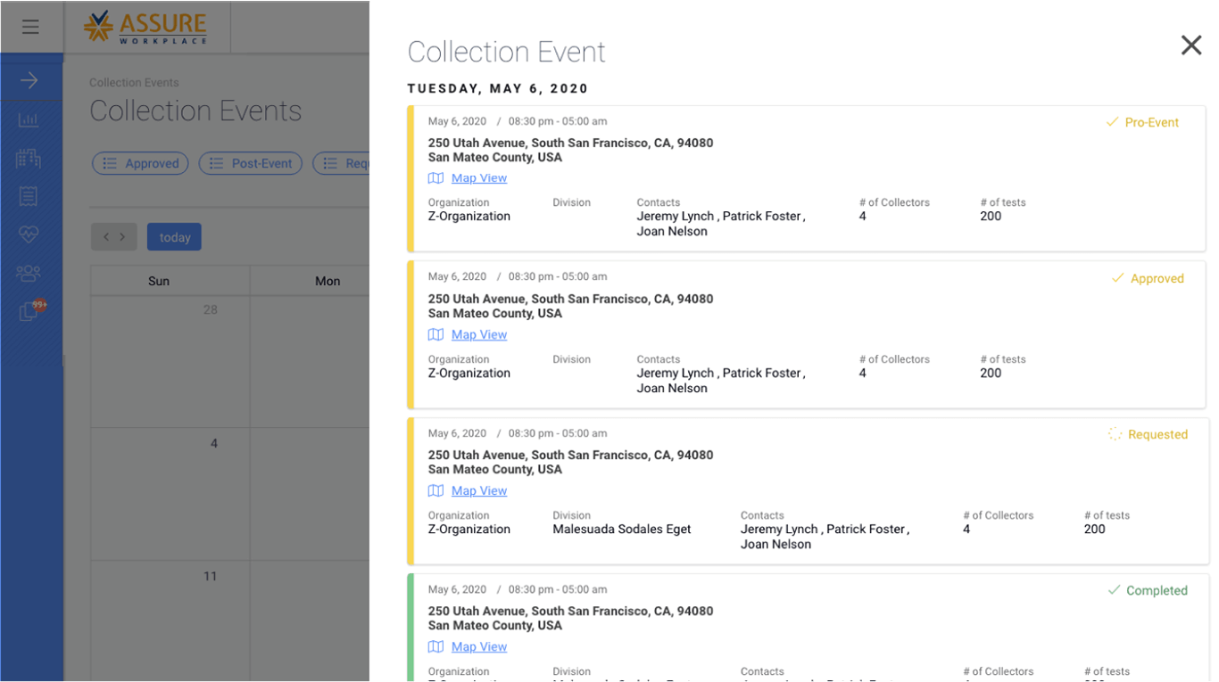 Spectrum web app — screen 3